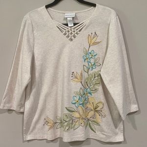 Alfred Dunner cotton blend tunic